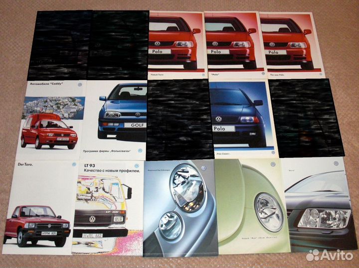 Volkswagen рекламные буклеты проспекты каталоги