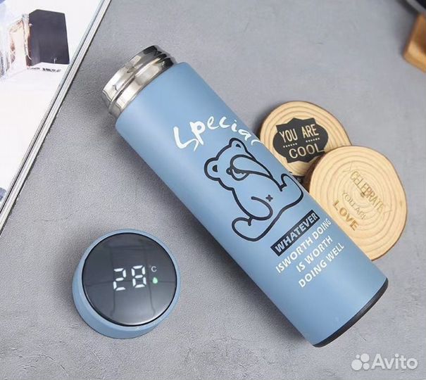 Термос с индикатором температуры