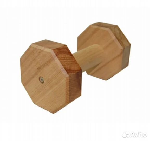 Деревяные гантели для дрессуры собак