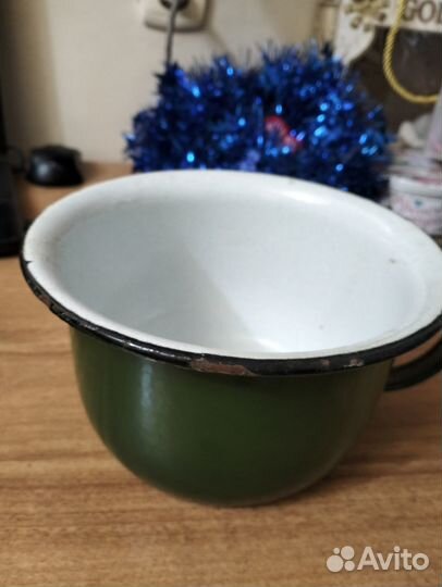 Горшок эмалированный
