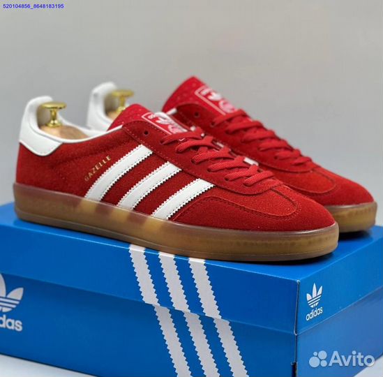 Кроссовки Adidas Gazelle Red (Арт.16755)