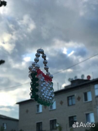Мини сумка из бусин для украшений