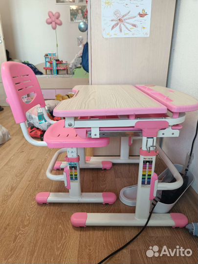 Растущая парта и стул fun desk