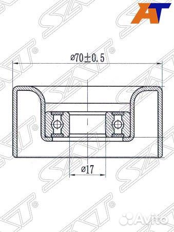 Ролик приводного ремня lexus GX460