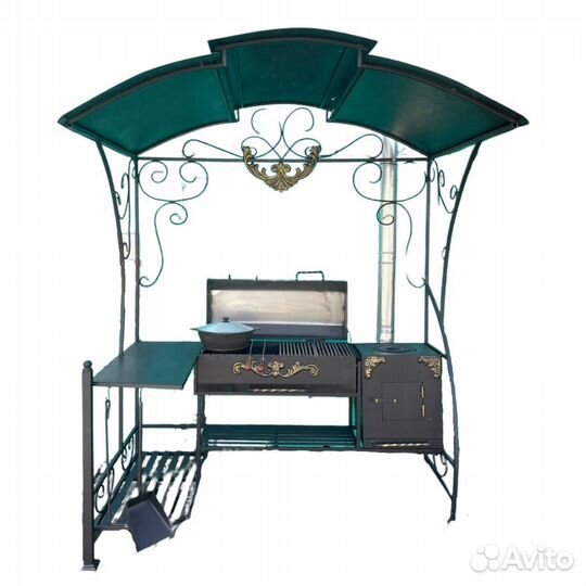 Мангал с крышей