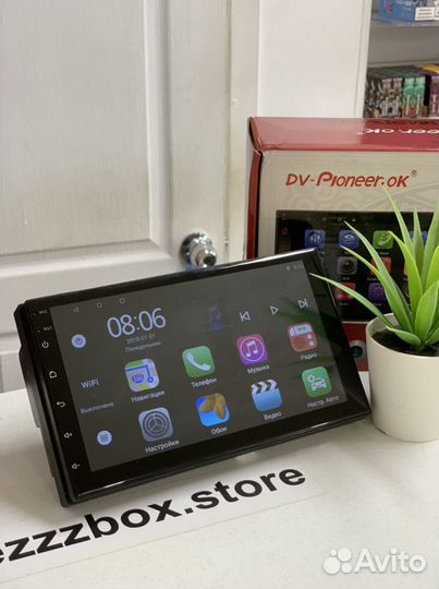 Магнитола 2 Din android Pioneer 1/16 (новая)
