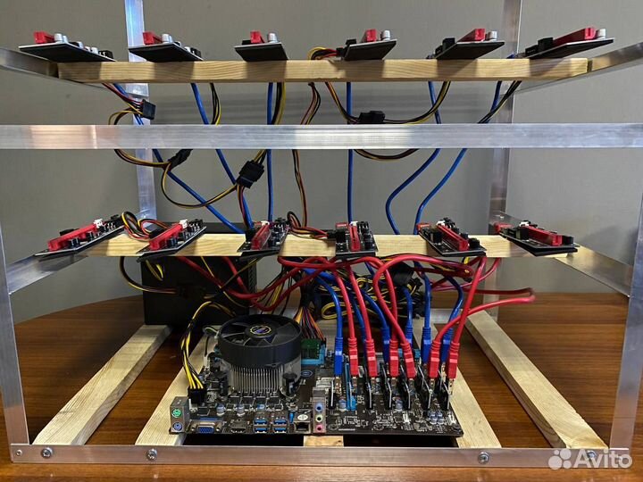 Материнская плата для майнинга на 12 карт комплект