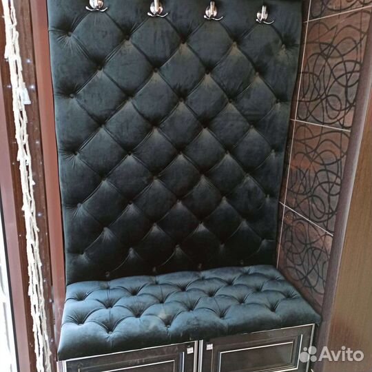 Каретная стяжка. Ткань, велюр, кожзам