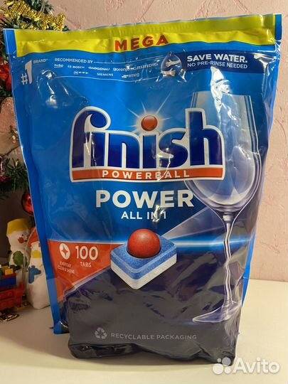 Таблетки для посудомоечной машины Finish 100 шт