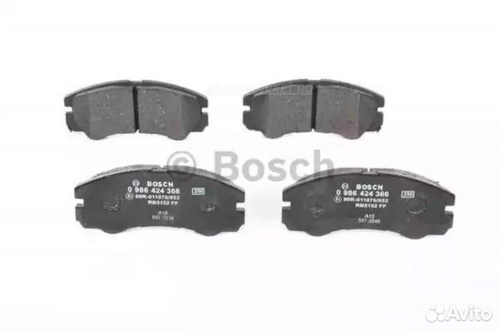 Bosch 0 986 424 366 Колодки тормозные дисковые пер