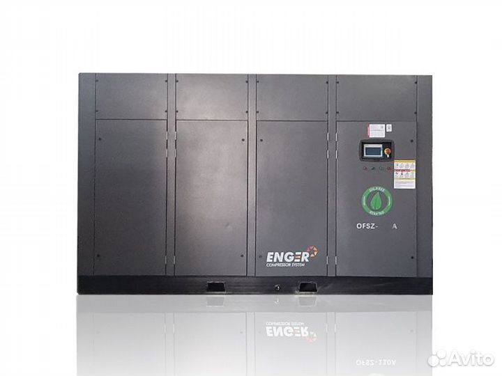 Безмасляный винтовой компрессор двухступенчатый