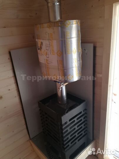 Баня квадро бочка 4м, полная комплектация