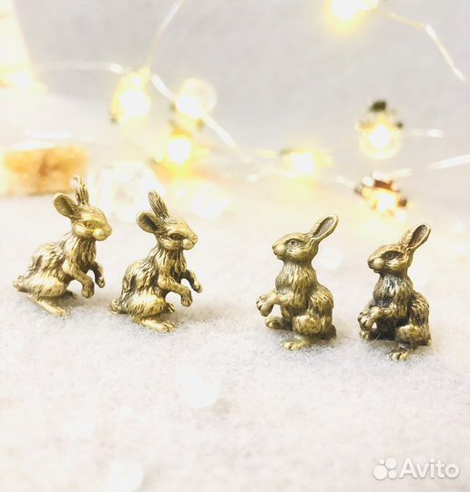 Кролик, заяц из металла сувенир символ года