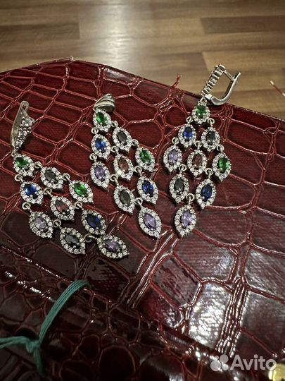 Серьги серебро