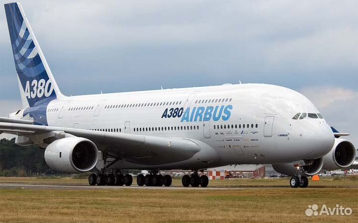 Плакат кабины самолёта Airbus A380 формат А0