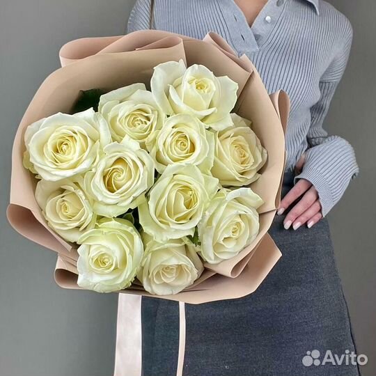 Букет белых роз