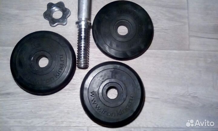 Гантели обрезиненные наборные по 13,4 кг