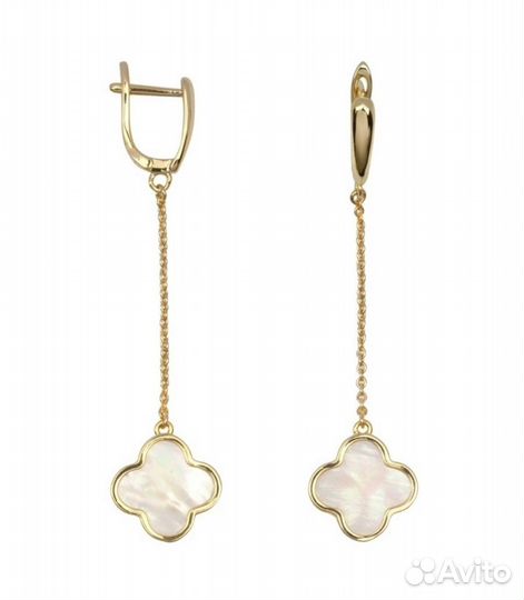 Комплект серьги подвеска Van Cleef