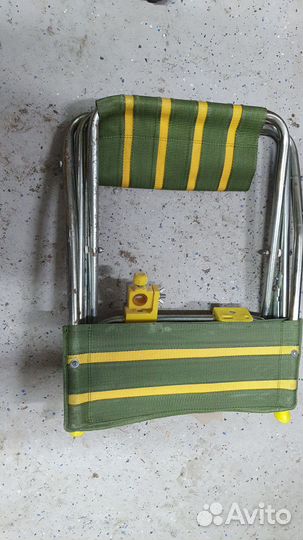 Стул рыбака раскладной с держателем для удилища