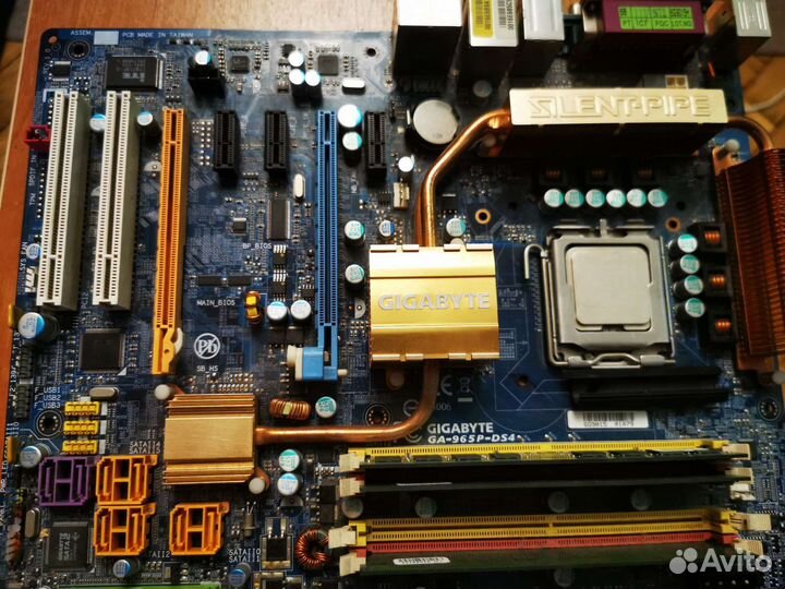 Материнская плата с процессором