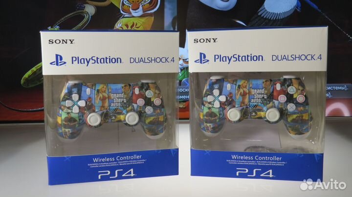 Джойстики для PS4 DualShock PS4 V2 gta 5 edition