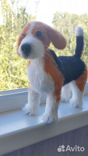 Бигль вязаный (на заказ)