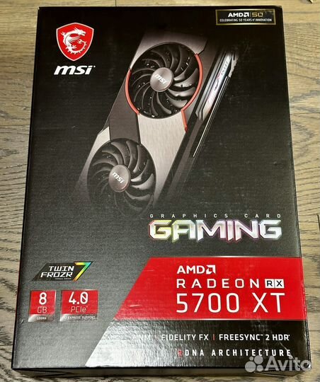 Видеокарта Msi amd radeon rx 5700 xt