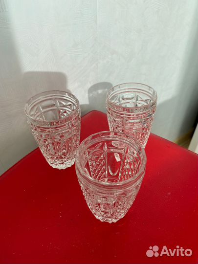 Винтажный стеклянный набор под хрусталь СССР