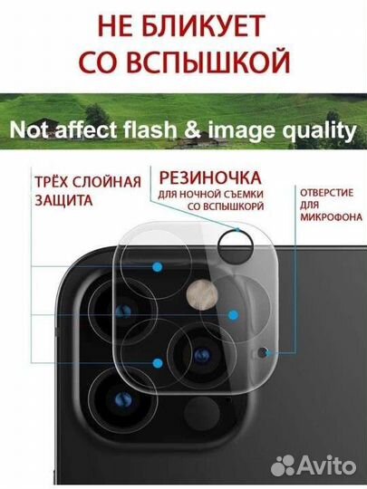 Защитное стекло на камеру iPhone 11 12 13 14