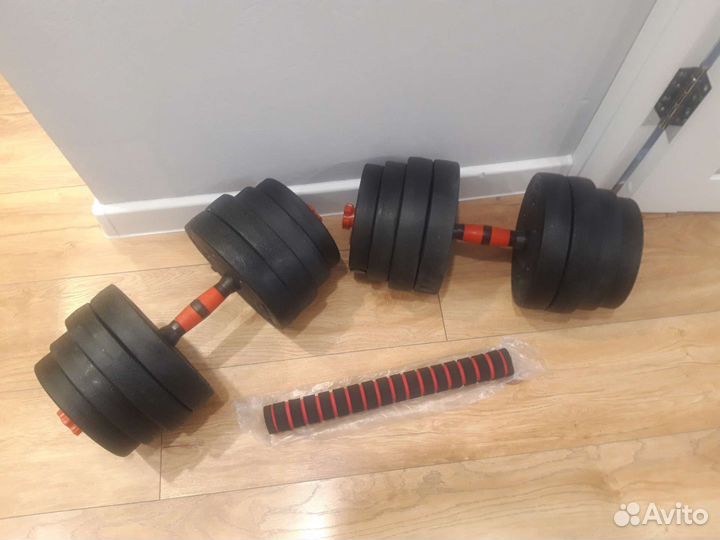 Гантели разборные + штанга 40кг