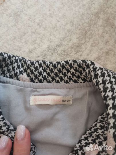 Комплект пальто и платье на девочку