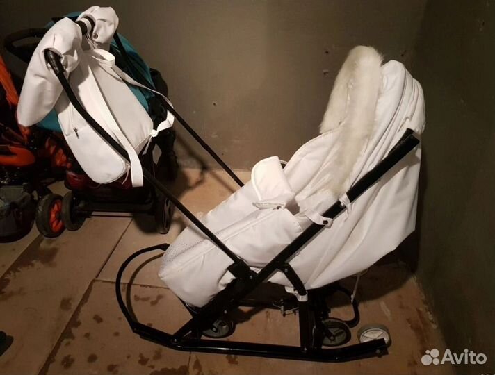 Санки коляска pikate снеговик