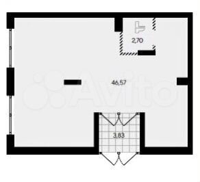 Продажа помещения с арендатором 53,1