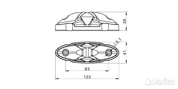 Фонарь габаритный fristom FT-038 LED