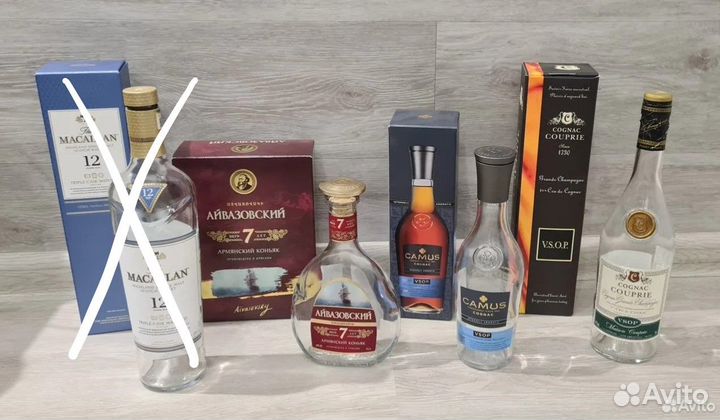 Подарочные коробки, бутылки, банка от алкоголя