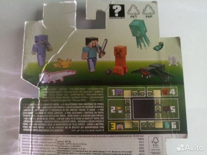 Фигурка Minecraft Steve Стив Mattel