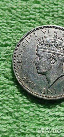 2 шиллинга 1947 год Кипр - колония Великобритании