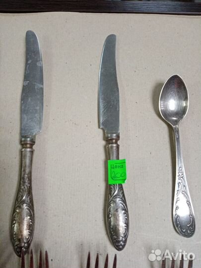 Вилки ложки ножи мельхиор