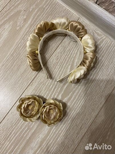Ободок и заколки ручная работа
