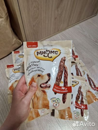 Лакомство для собак колбаски мнямс