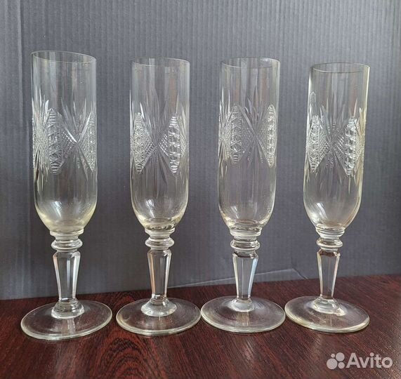Рюмки фужеры креманка хрусталь СССР