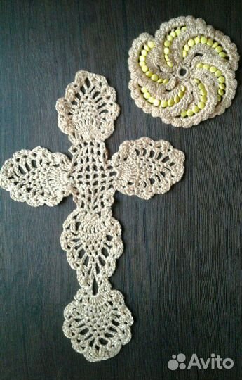 Салфетки. Вязанные кресты