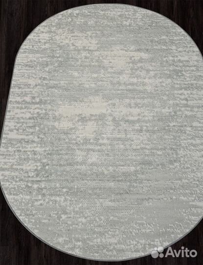 Ковер Merinos Cuba F270 blue Овал 1.5x2.3м