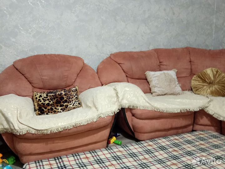 Покрывало на диван и два кресла