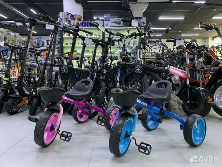 Велосипеды трехколесные детские ассортимент