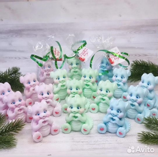 Мыло ручной работы дракон на Новый год