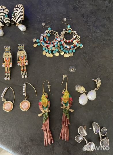 Серьги. Брошь