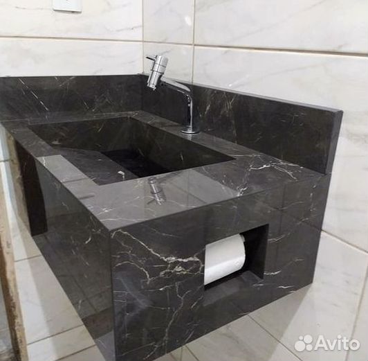 Раковина из керамогранитной плитки