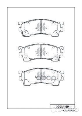 Колодки тормозные диск перед mazda premacy (CP)