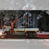 Аренда и услуги манипулятора-вездехода, стрела 5 т, 13 м, борт 7 т, 6.2 м, Электрогорск